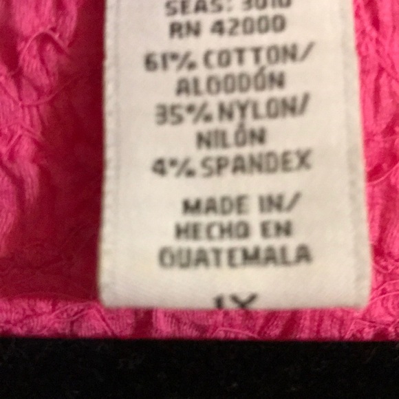 Hot pink plus size top - Picture 5 of 5
